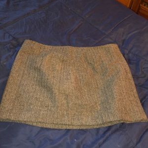 Grey skirt with pink silk on inside